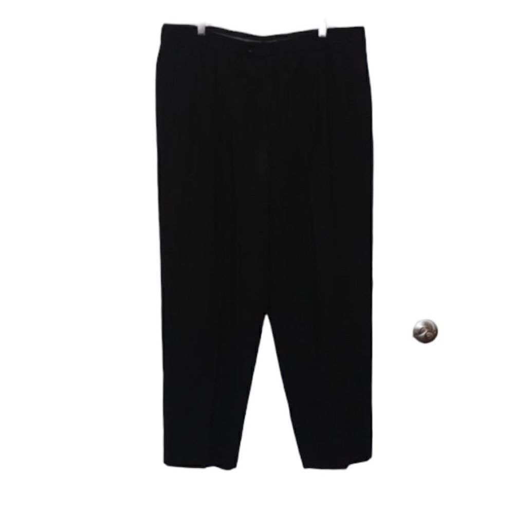 Armani Collezioni Black dress Straight Leg Pants Men  Size 46R